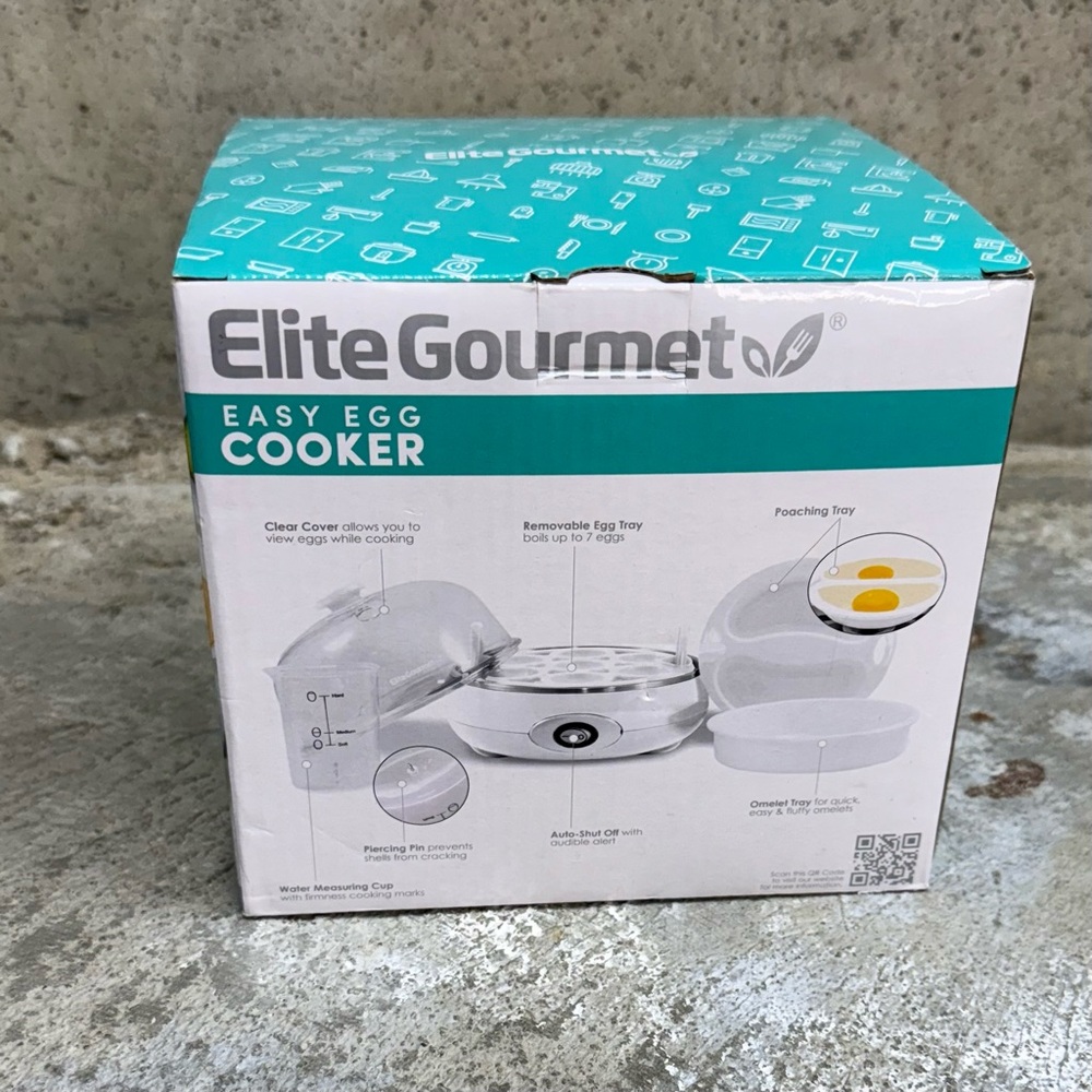 Elite Gourmet Electric Egg Cooker Easy Peel 7 Egg Rapid Cooker - Picture 6 of 8